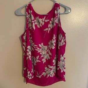 Rose + Olive sleeveless professional blouse.